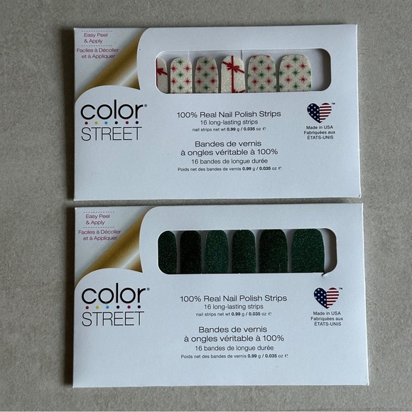Color Street Nail Polish Strips Bundle - Yule Be Delighted & Gift Swap - Holiday - Picture 1 of 4